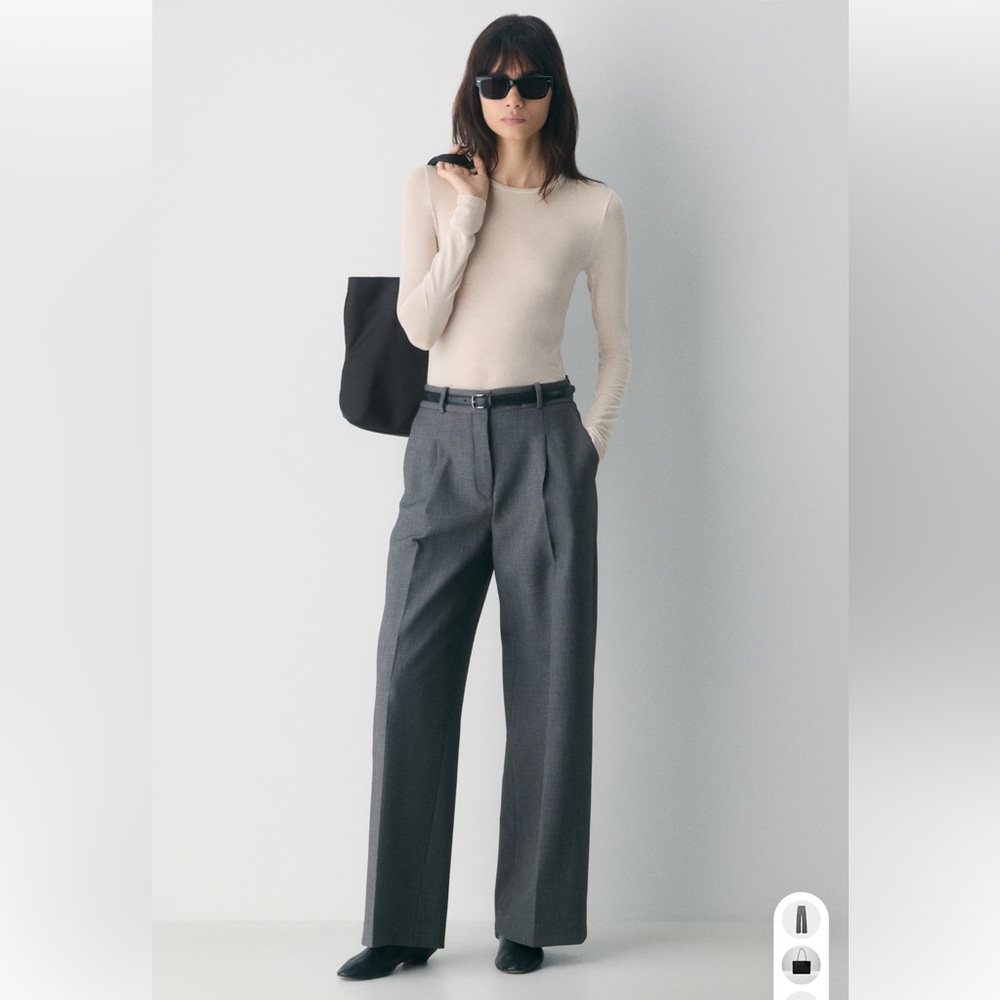 Babaton Collins Pant in Heather Charcoal